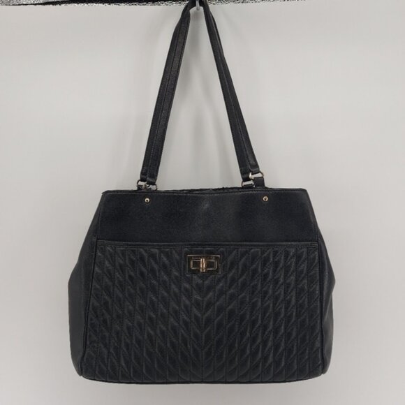 Karl Lagerfeld Quilted Leather Shoulder Bag - Picture 1 of 16